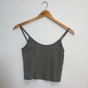 Topshop Grey crop top